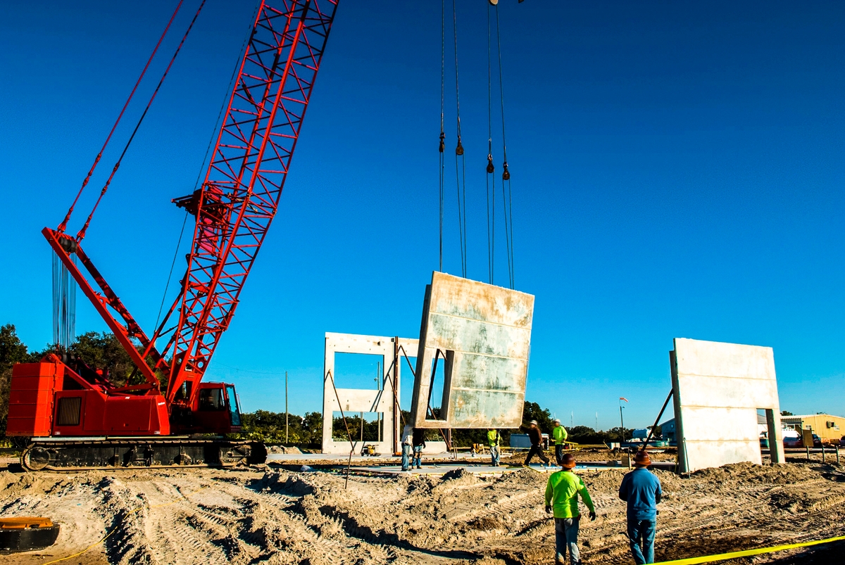 Chantier moderne avec des équipements de pointe